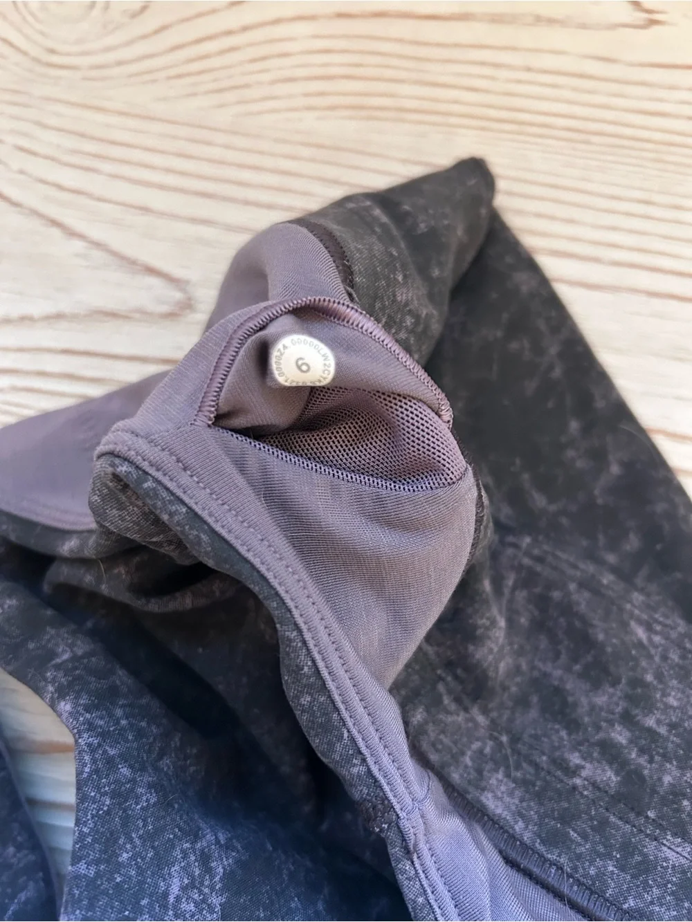 lululemon athletica Black Marble High-Neck Sports Bra
